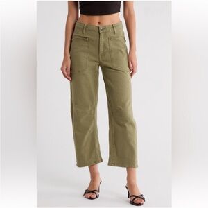 Vigoss Barbie Barrel Ankle Jeans for Women in army green khaki Like New